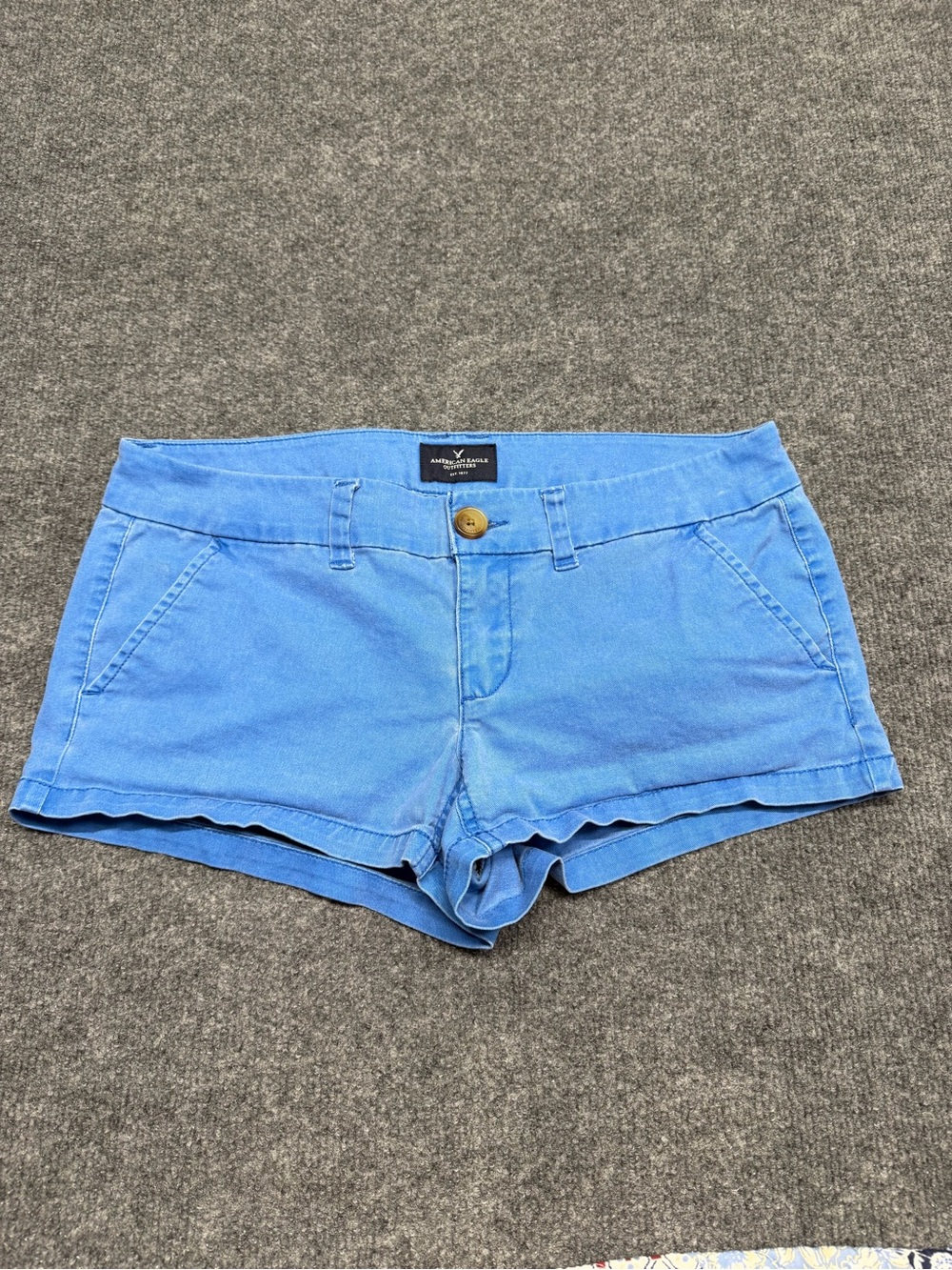 American Eagle Outfitters Blue Cotton Blend Women’s Shorts